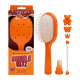 CALA Orange Bristle Blitz Charm Hair Brush Kit - 6pc