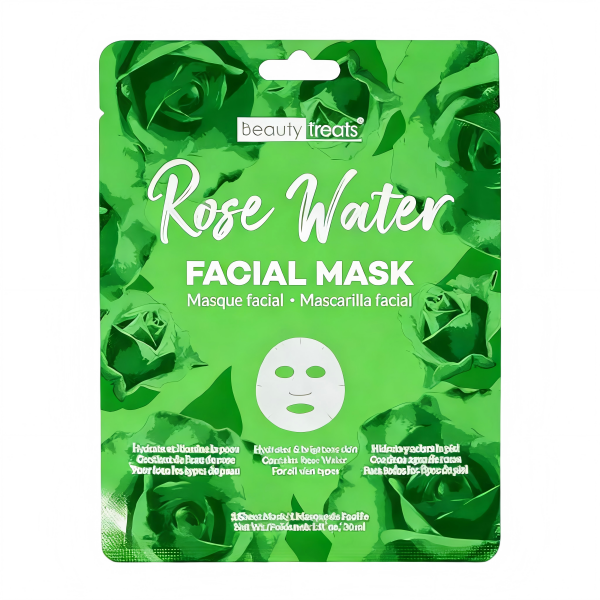 Beauty Treats Rose Water Green Pack Facial Mask - 24 pcs